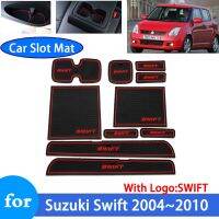 แผ่นรองประตูกันลื่นสำหรับ Suzuki Swift 2008 2004 ~ 2010 2006 2007 ZD11S ZC31S แผ่นปูรองแก้วสติกเกอร์รถอุปกรณ์ตกแต่งภายใน