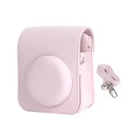 กระเป๋าใส่กล้องถ่ายรูป HILABEE เคสกระเป๋าหิ้วหนัง PU แบบพกพาทนต่อการสึกหรอกะทัดรัดเคสป้องกันสำหรับกล้องอินสแตนท์มินิ12อุปกรณ์เสริมสำหรับการเดินทาง