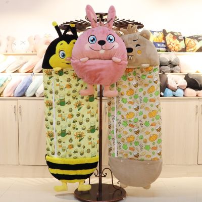 Cartoon Animal Children Sleeping Bag Kids Rabbit Fur Sleep Sack Boys Girls Plush Doll Pillow Lazy Sleepsacks For Birthday Gift