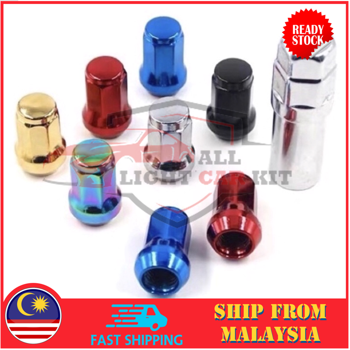 【READY STOCK】Heavy Duty Heptagon Wheel Nuts Lock Sport Rim M12x1.5
