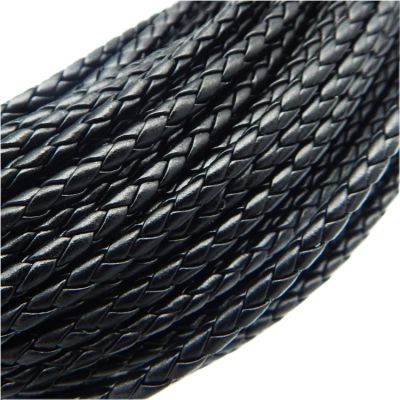 【CW】 5m 3/4/6mm Braided Leather Cord Rope Strip for Pendant Neck Jewelry Making Supplies Crafts Accessories Wholesale