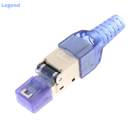 ?【Lowest price】Legend Cat6A/7/8หัวคริสตัลป้องกัน FTP Rj45 Connector Metal MODULE TOOL-Free Plug