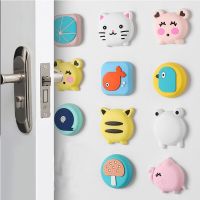 Cute Cartoon Silicon Door Crash Pad Door Stopper Thickening Mute Door Fenders Animals Wall Fenders Door Lock Protective Pad Decorative Door Stops