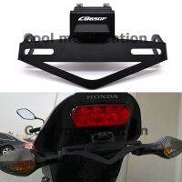 ที่ใส่ป้ายทะเบียนดัดแปลงรถจักรยานยนต์พร้อมไฟ LED สำหรับฮอนด้า CB650F CBR650F 650F 2014-2018ชิ้นส่วนที่วางแผ่นป้ายทะเบียนรถยนต์ด้านหลัง