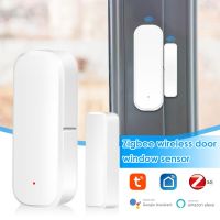 【LZ】℡♦  Tuya Zigbee WiFi Door Sensor Smart Window Sensor Alarm Detector Independent Magnetic Sensor Work With Alexa Google Home