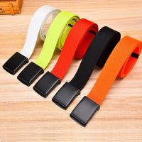 Unisex Tactical Belt Top Quality 3.8 cm Wide Casual Canvas Red Belt Outdoor Automatic buckle Men Black Belt White Orange Color