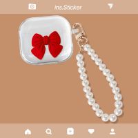 READY STOCK! Factory Outlet Cute Bow &amp; Pearl Necklaces for Disney LY853 Soft Earphone Case Cover
