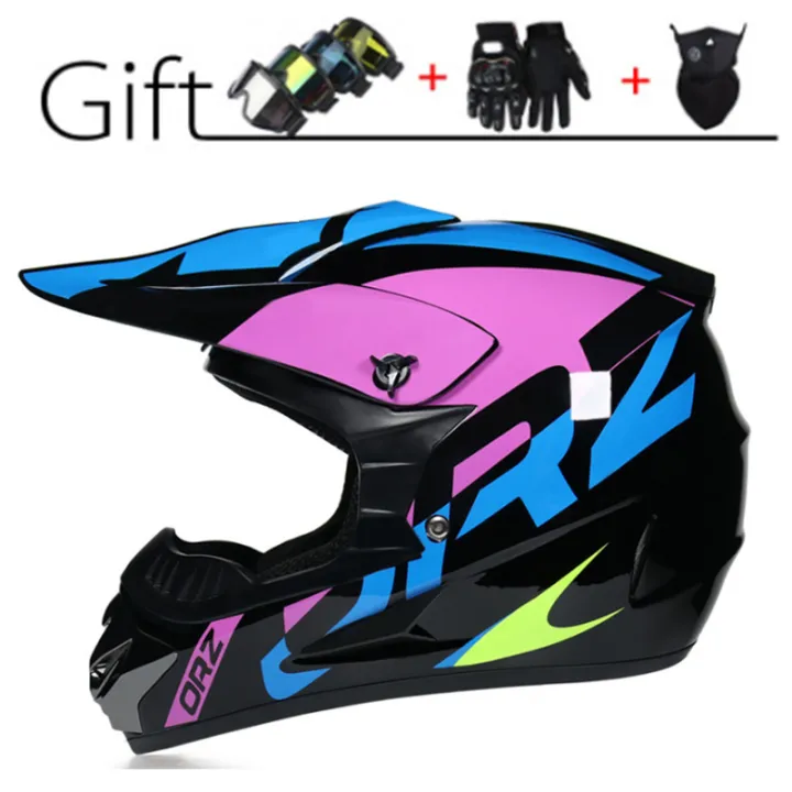 Casco Per Motocicletta Motesen - Casco Da Motocross Giovanile Con Visiera, Approvato DOT, Leggero E Sicuro