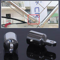 2Pcs เกรด316สแตนเลส Bimini Top Eye End Cap Fitting ฮาร์ดแวร์สำหรับ22มม. ท่อ Marine เรือ Yacht ภายนอก Eye End Canopy Tube