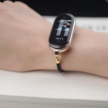 Original Xiaomi Mi Band 8 Strap Silicone Leather Wristband Chain
