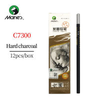 Maries Professional Sketch CharcoalCarbon Pencil 12pcs SoftMediumHardExtra-soft Drawing Charcoal Pens Art Supplies C7300