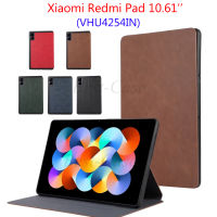 เคสแฟชั่นแบบเรียบง่ายสำหรับแผ่น Xiaomi Redmi 10.61นิ้วเคสหนัง PU โทรศัพท์มือถือเรดมี่แพด10.61นิ้วเคส VHU4254IN 2022ฝาปิดหนังตั้งเป็นฐานได้ PU ป้องกันเหงื่อ