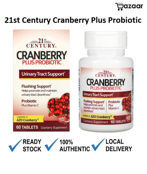 21st Century, Cranberry Plus Probiotic, 60 Tablets | Lazada