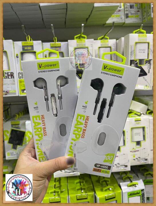 VPower VPH050 Earphone With Mouthpiece Universal Extra Bass Tuned