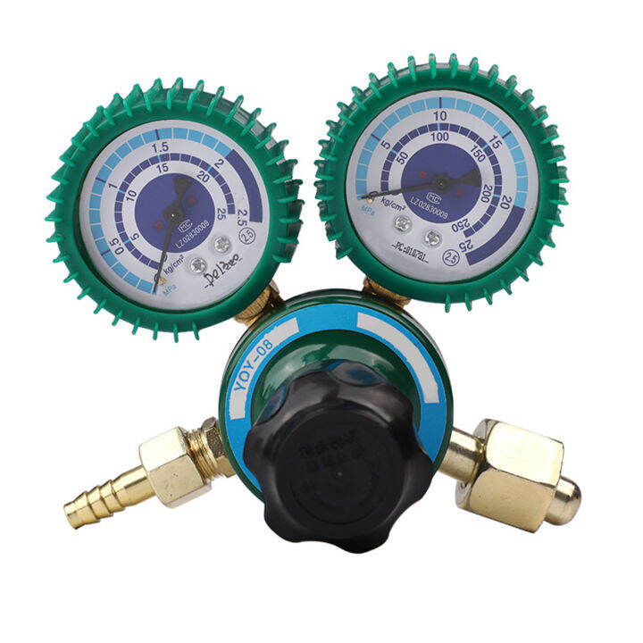 Oxygen Pressure Regulator Welding Gas O2 Pressure Gauge Flow Meter