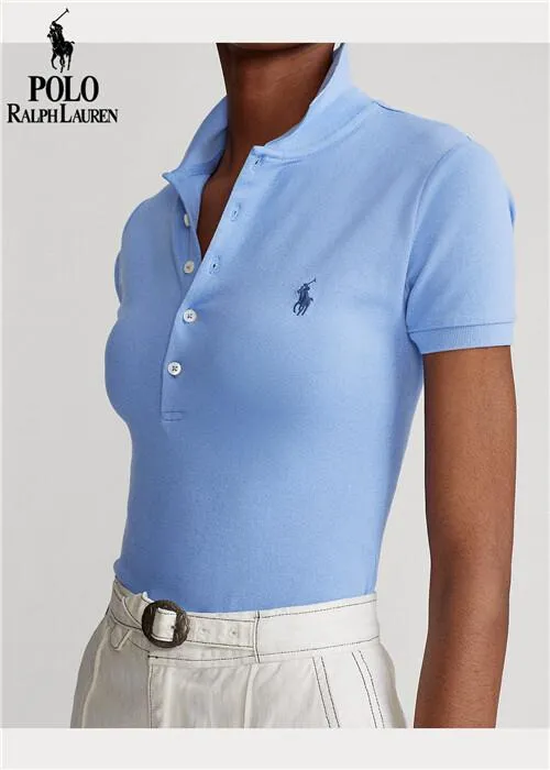 ℗♘☃ Dye Shirt New Arrival Original Ralph Laurens Women Polo Shirt Summer  Female Shirt New Women's Cotton Fine Oxford Short Sleeve 100 Cotton Slim  Polo T-shirt Couple Embroidery Shirt 