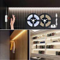 0.5~5M DC 5V USB Smart Lamp Backlight LED Light Strip Night Light Hand Sweep Waving ON OFF Sensor TV Kitchen Under Cabinet Lamp