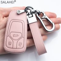 Leather Car Key Case Cover Shell Holder Bag For Audi A1 A3 A4 A5 A6 A7 A8 C5 C6 8L 8P B6 B7 B8 C6 RS3 Q3 Q5 Q7 TT 8L 8V S3 S7 D5