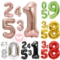 （A Decent） 40 Quot; Gold Number Balloon Decoration Anniversary Birthday Wedding New Year Celebration Aluminium FoilHelium Balloons