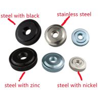 2-10Pcs M2 M2.5 M3 M4 M5 M6 m8 m19 steel with black zinc nickel stainless steel Small step Hand tighten Nuts Knurled Thumb Nuts