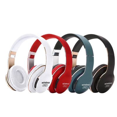 ZZOOI Wireless Bluetooth Headphone Foldable Stereo Music Over-Ear Earphone Noise Cancelling Gaming Live Streaming Wireless Headset