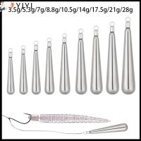 YIYI 3.5g-28g น้ำหนักเพิ่มเติม น้ำหนัก Sinker Line Sinkers ตกปลาทังสเตนตก ขั้วต่อตะขอ