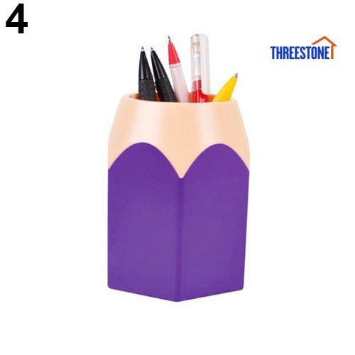 ready-stock-free-shipping-color-creative-custom-plastic-pencil-head-shape-student-pen-holder