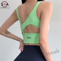 【hot sale】◙❀ C04 [Sportsangel]Seamless Lycra Sports Bra Beauty Back Womens Yoga Running Bra Fixing Cups