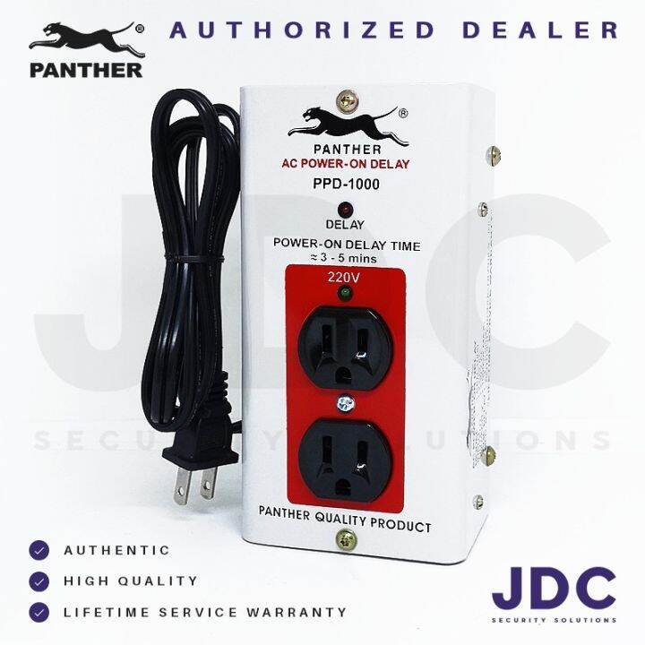 Surge protector ♤Panther PPD1000 10 Ampere Maximum Load Appliance