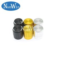 10pcs aluminum alloy 13*17mm 15*17mm potentiometer 13*17 15*17 knob rotation switch volume control knob black silvery