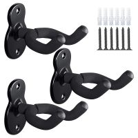 3 Pack Guitar Wall Hanger,Guitar-Shaped Metal Guitar Wall Mount with Screws,for Acoustic Electric Bass Classical Guitars