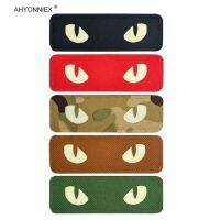 【YF】☜  AHYONNIEX 1PC Cats Helmet Badge Demon Embroidery Reflective Morale Stickers