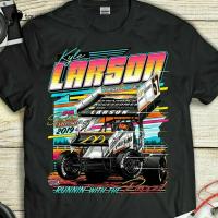 Kyle Larson Racing Car Shirt Vintage Black Tshirt Size S3Xl Tee Shirt