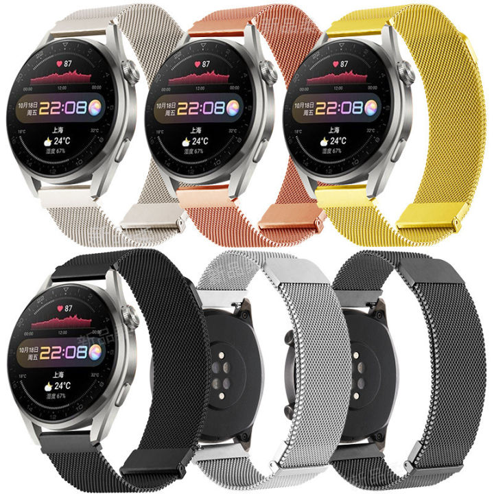 สำหรับ-watch3-pro-สายนาฬิกามิลานสองส่วนสายพานตาข่ายมิลานนีสแม่เหล็กใหม่-22mm-สายนาฬิกา