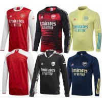 New Arrival 20-21 Arsenal Long Sleeve Men Football Jersey 2020 2021 Arsenal Black Goalkeeper Training Wear