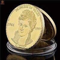 Support-Cod British Princess Gold/Silver Plated เจ้าหญิง Diana จำลองแบบดั้งเดิมเก็บของที่ระลึก