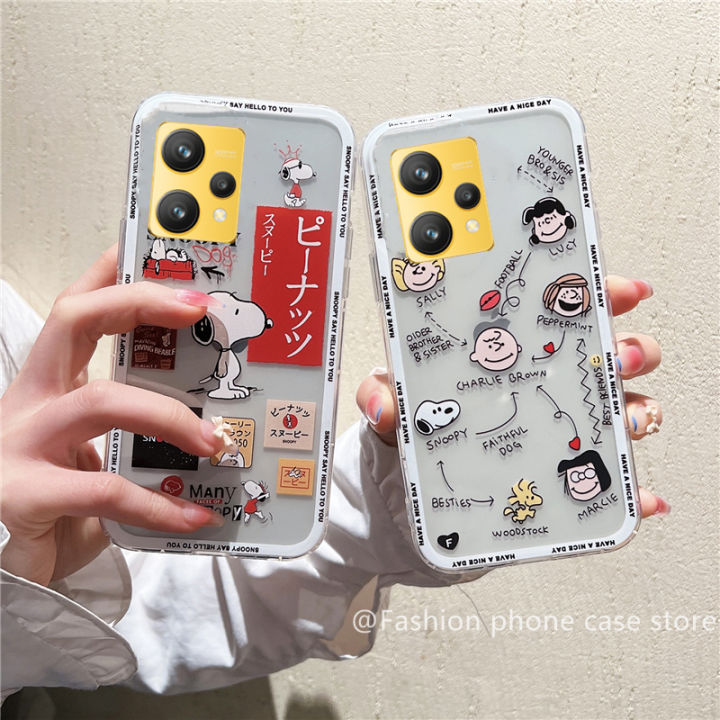 เคสโทรศัพท์-realme-9i-gt2-pro-realme-9-pro-freefire-edition-plus-case-ใหม่อินเทรนด์น่ารักการ์ตูน-charlie-snoopy-ราคาไม่แพงซิลิโคนนุ่ม2022