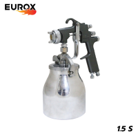 EUROX กาพ่นสี EUROX SPARK (กาล่าง) 1000 cc. หัวเข็ม 1.5 mm. - Silver