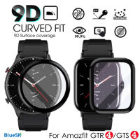 ฟิล์มขอบโค้ง HD จาก BLUESN สำหรับ HuaMi Amazfit GTS 4 Xiaomi GTR4กันรอยขีดข่วนปกป้องหน้าจอสำหรับ Amazfit GTS4 Mini GTR 4ไม่ใช่กระจก