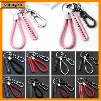 SHENGZU เครื่องประดับ DIY รถยนต์ จี้ห้อยกระเป๋า หนัง พวงกุญแจรถป้องกันการสูญหาย พวงกุญแจ พวงกุญแจแผ่นหมายเลขโทรศัพท์