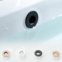 【YF】♣  Basin Faucet Sink Overflow Cover Six-foot Insert Hole Cap Trim Accessories