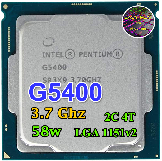 ซีพียู CPU Intel Pentium G5400 2คอ4เทรด 58W LGA 1151v2 ฟรีซิลิโคน1ซอง G ...