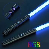 Child Electric RGB Light Sword Toy 80cm Lightsaber Smooth Swing Cosplay Change 7 Colour Metal Sword Handle Removable Sword