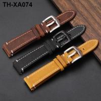 leather strap soft retro mens 22MM layer cowhide fit