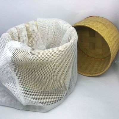 ถุงผ้าตาข่าย(N01*5ขนาด)ถุงผ้าไนล่อนตาข่าย ผ้ากรองหยาบ รองหวดนึ่งข้าวเหนียว รองนึ่งอาหาร รองกระติก ถุงผ้าใส่สมุนไพรแห้ง
