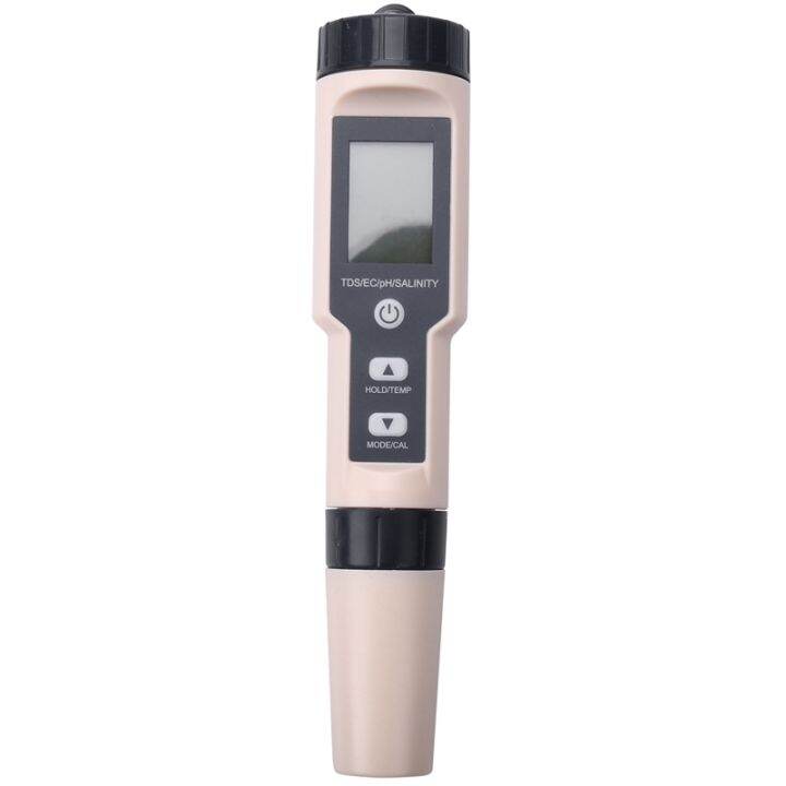 5 in 1 TDS/EC/PH/Salinity/Temperature Meter Digital Water Quality