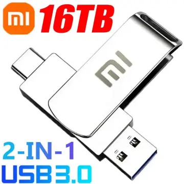 Metal USB 3.0 Pendrive 128TB High Speed 16TB Silver Waterproof Cle USB  Flash Drives Portable SSD