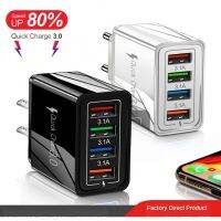 ▼❐♤ SONY Go อะแดปเตอร์ชาร์จไฟ 5V/3.1A Quick Charger 3.0 Model 4 Ports Us สําหรับ Iphone Samsung Xiaomi โซนี่แอนดรอยด์