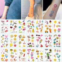 แทททู tattoo การ์ตูน ลายน่ารัก หัวใจ ดอกไม้ (U-01 - U-30)