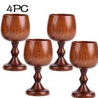 【CW】▥☌  Spruce Goblet Cup Environmental Classical Wine Glass Round Teapcup Goblets Drinkware